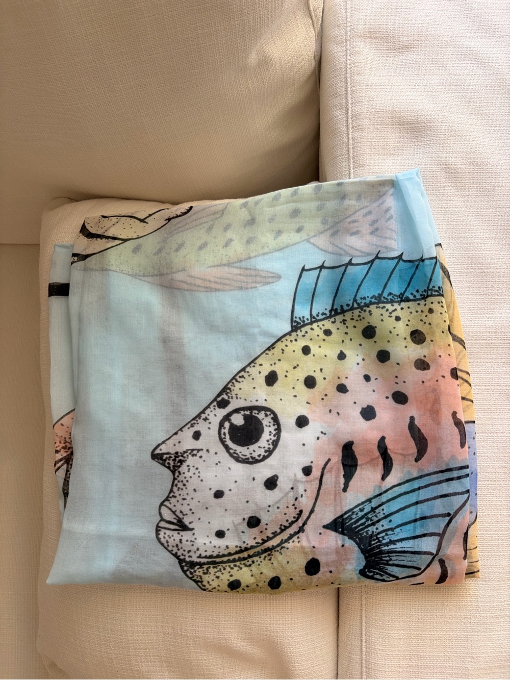 Fish Print Pareo